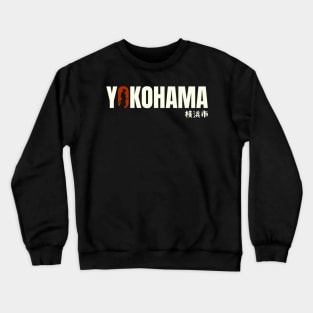 Yokohama Typography - Urban Statement Crewneck Sweatshirt